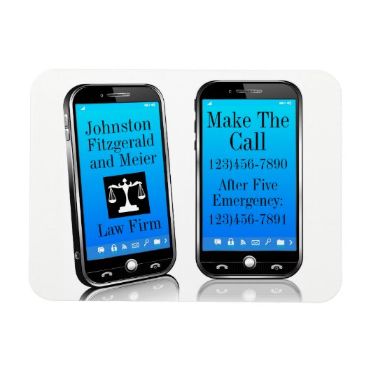 法律事務所ハンディリマインダーマグネット マグネット (横)