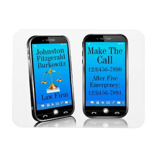 法律事務所ハンディリマインダーマグネット マグネット (横)