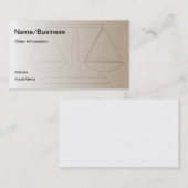 法律事務所パーソナライズされた 名刺 (正面/裏面)