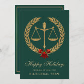 法律事務所ホリデー シーズンカード (正面/裏面)