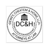 法律事務所ロゴシールコートハウス名イニシャルURL セルフインキングスタンプ (デザイン)