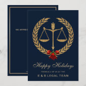 法律事務所向けクリスマスカード シーズンカード (正面/裏面)