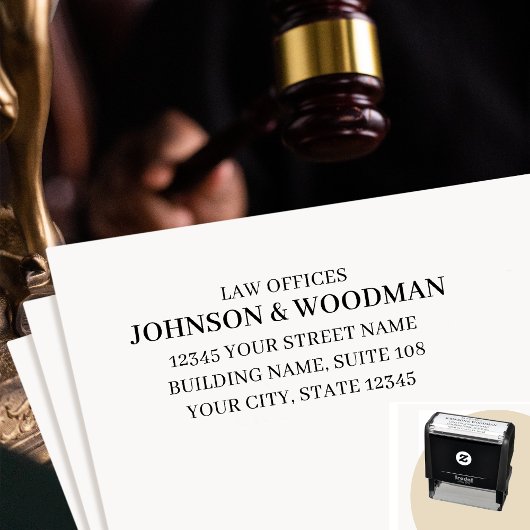 法律事務所法的プロフェッショナル差出人住所 セルフインキングスタンプ