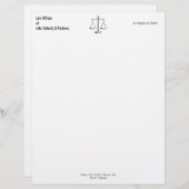 法律事務所|のエレガントな上品 レターヘッド (正面/裏面)