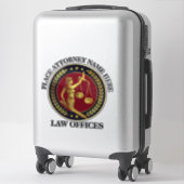 法律事務所 オーダーメイド ビニールステッカー シール (スーツケース)