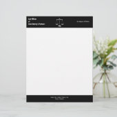 法律事務所|クラスの白黒 レターヘッド (スタンド正面)