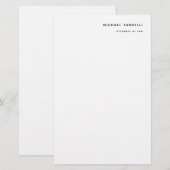 法律事務所 ミニマル クラシック プロフェッショナル 便箋 (正面/裏面)