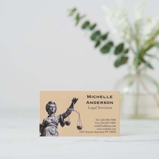 法律事務所 名刺 (スタンド正面)