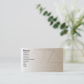 法律事務所 名刺 (スタンド正面)