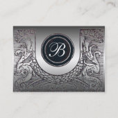 法律事務所、弁護士プラチナモノグラム 名刺 (裏面)