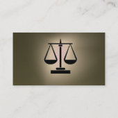 法律事務所,弁護士モノグラム黒グレー瑪瑙 名刺 (裏面)