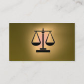 法律事務所,弁護士モノグラム黒トパーズ 名刺 (裏面)