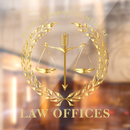 法律事務所 – 弁護士正義はかりで測法 ウィンドウサイン (シート2)