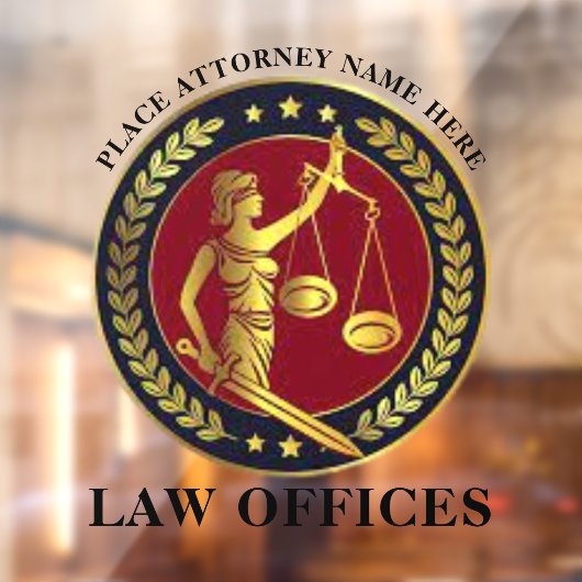 法律事務所 – 弁護士・ジャスティスはかりで測- Laurels ウィンドウサイン (シート2)