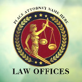 法律事務所 – 弁護士・ジャスティスはかりで測- Laurels ウィンドウサイン (シート3)