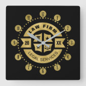 法律事務所|法務局 スクエア壁時計 (正面)