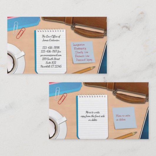 法律事務用名刺 名刺 (正面/裏面)