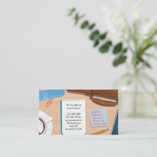 法律事務用名刺 名刺 (スタンド正面)