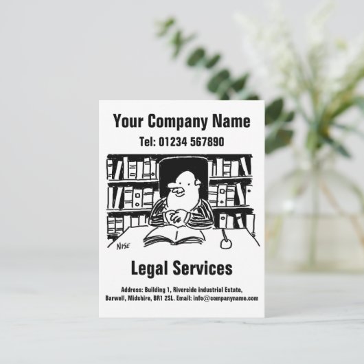 法律会社又は法律事務の促進 ポストカード (スタンド正面)