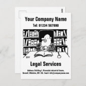 法律会社又は法律事務の促進 ポストカード (正面/裏面)