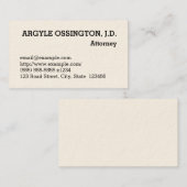 法律伝統的プロフェッショナル名刺 名刺 (正面/裏面)