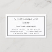 法律伝統的プロフェッショナル名刺 名刺 (正面)