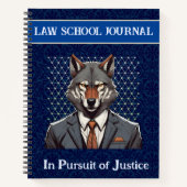 法律学おもしろい生弁護士の執行用ウルフギフト ノートブック (正面)