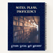 法律学おもしろい生弁護士の執行用ウルフギフト ノートブック (裏面)