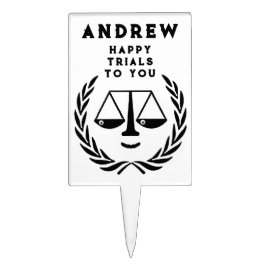 法律学パーソナライズされた校グラッドケーキトッパー ケーキピック