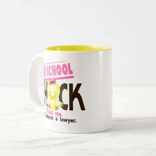 法律学校のひよこ3 ツートーンマグカップ (正面左)
