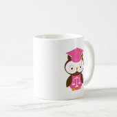 法律学校のフクロウのギフトのアイディア コーヒーマグカップ (正面右)