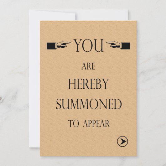 法律学校の卒業のパーティの招待状の召喚状 招待状 (正面)