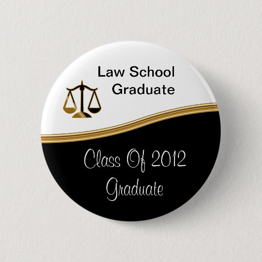 法律学校の卒業ボタン 缶バッジ (正面)