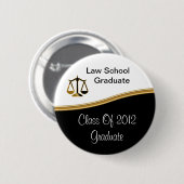 法律学校の卒業ボタン 缶バッジ (正面&裏面)