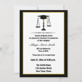 法律学校の卒業生Annoucement 招待状 (正面)