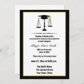 法律学校の卒業生Annoucement 招待状 (正面/裏面)