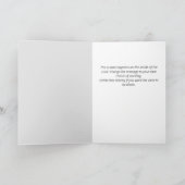 法律弁護士とクライアントの漫画ハッピークリスマス カード (内部)