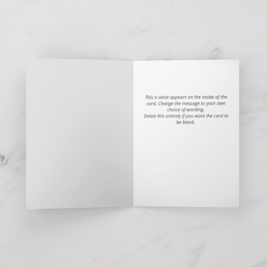 法律弁護士とクライアントの漫画ハッピークリスマス カード (内部)