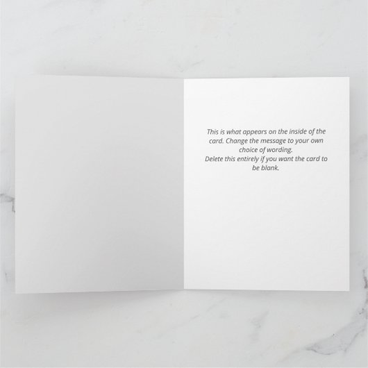 法律弁護士と雪だるま漫画のクリスマス カード (内部)