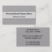 法律弁護士の名刺 名刺 (正面/裏面)