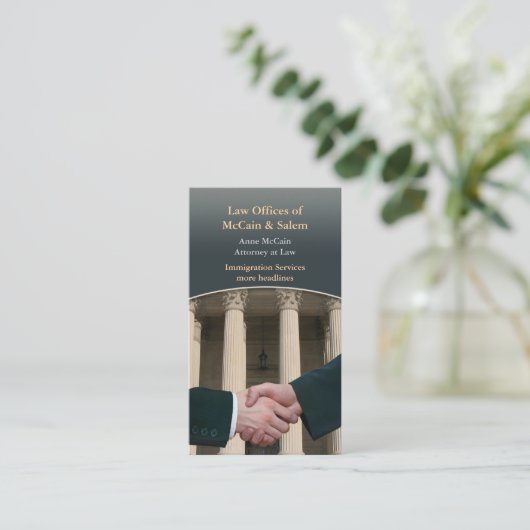 法律弁護士名刺 名刺 (スタンド正面)