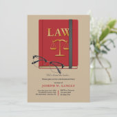 法律書除パーティの招待状 招待状 (スタンド正面)