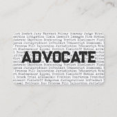 法律用語の名刺を主張する 名刺 (正面)