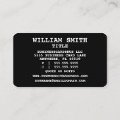 法律用語の名刺を主張する 名刺 (裏面)