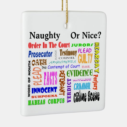 法律用語クリスマスオーナメント セラミックオーナメント (右)