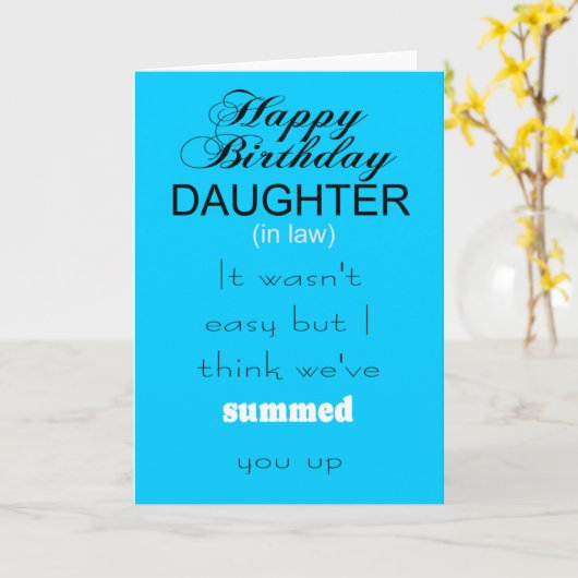 法律素晴らしの誕生日の娘 カード (黄色い花)