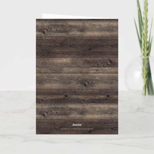 法律素朴のヒマワリの娘50誕生日 カード (裏面)