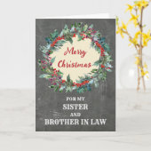 法律素朴の兄妹メリー・クリスマス カード (黄色い花)