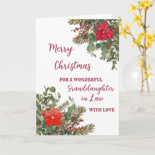 法律素朴聖降誕祭の水彩娘 カード (黄色い花)