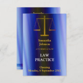 法律開会声明 招待状 (正面/裏面)